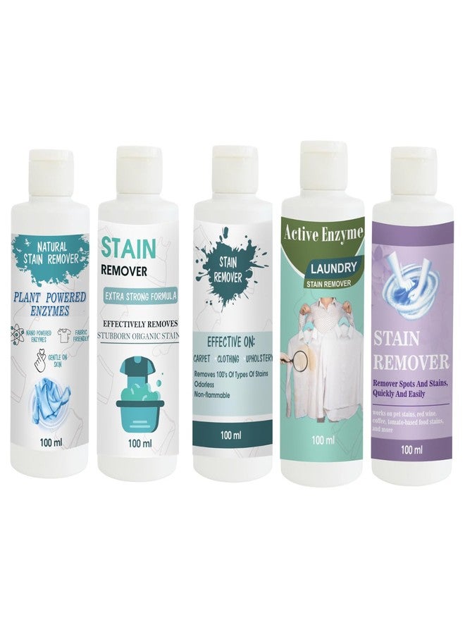 مجموعة مزيلات البقع من توفوس: مزيل بقع القميص، والدمية، والسماء، والفستق، والبنفسجي | محلول تنظيف متعدد الأسطح للملابس والأقمشة والمفروشات (100 غرام لكل عبوة) - Image 1